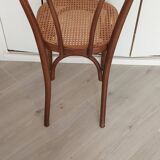 Cane bistro chairs in beech wood