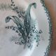 Ste Amandinoise iron earth compote bowl, Muguet model