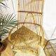 Pair vintage rattan armchairs