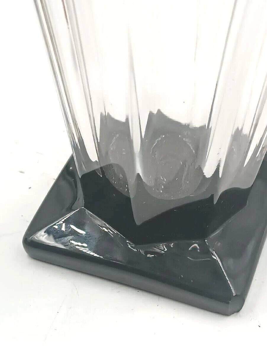 Crystal vase with 800 silver grape applications - 1970s, Italian production