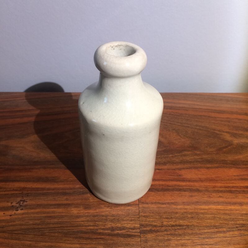 Set of 3 former mercury Bumblebee brothers stoneware bottles