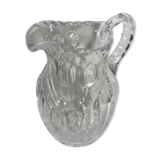 Pichet aiguière cristal moulé taillé verseuse vintage