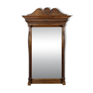 Grand miroir en bois - fin xixe