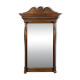 Large carved wooden mirror, late 19th century