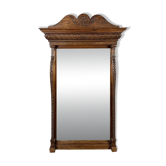 Large carved wooden mirror, late 19th century