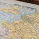 Printed in 1900, map of economic France.