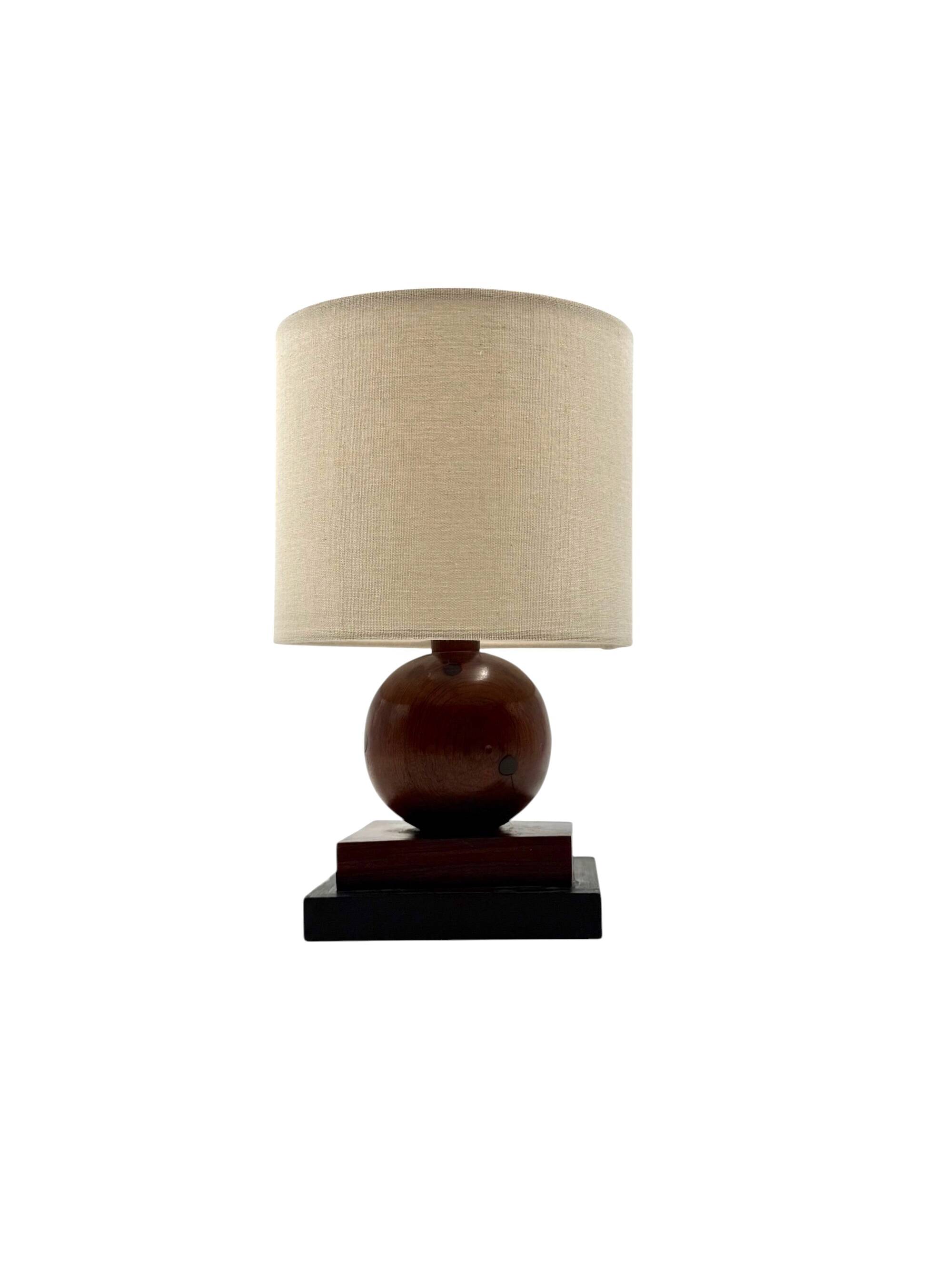 Art Deco wood table Lamp, France ca. 1930s