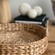 Round top in vintage braided rattan