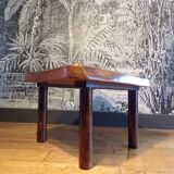 Brutalist coffee table in solid wood