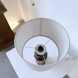 Brutalist walnut table lamp 1950