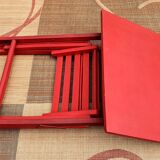 Folding children's desk made of painted wood