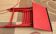 Folding children's desk made of painted wood