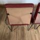 Paire de fauteuils vintage rouge bordeaux