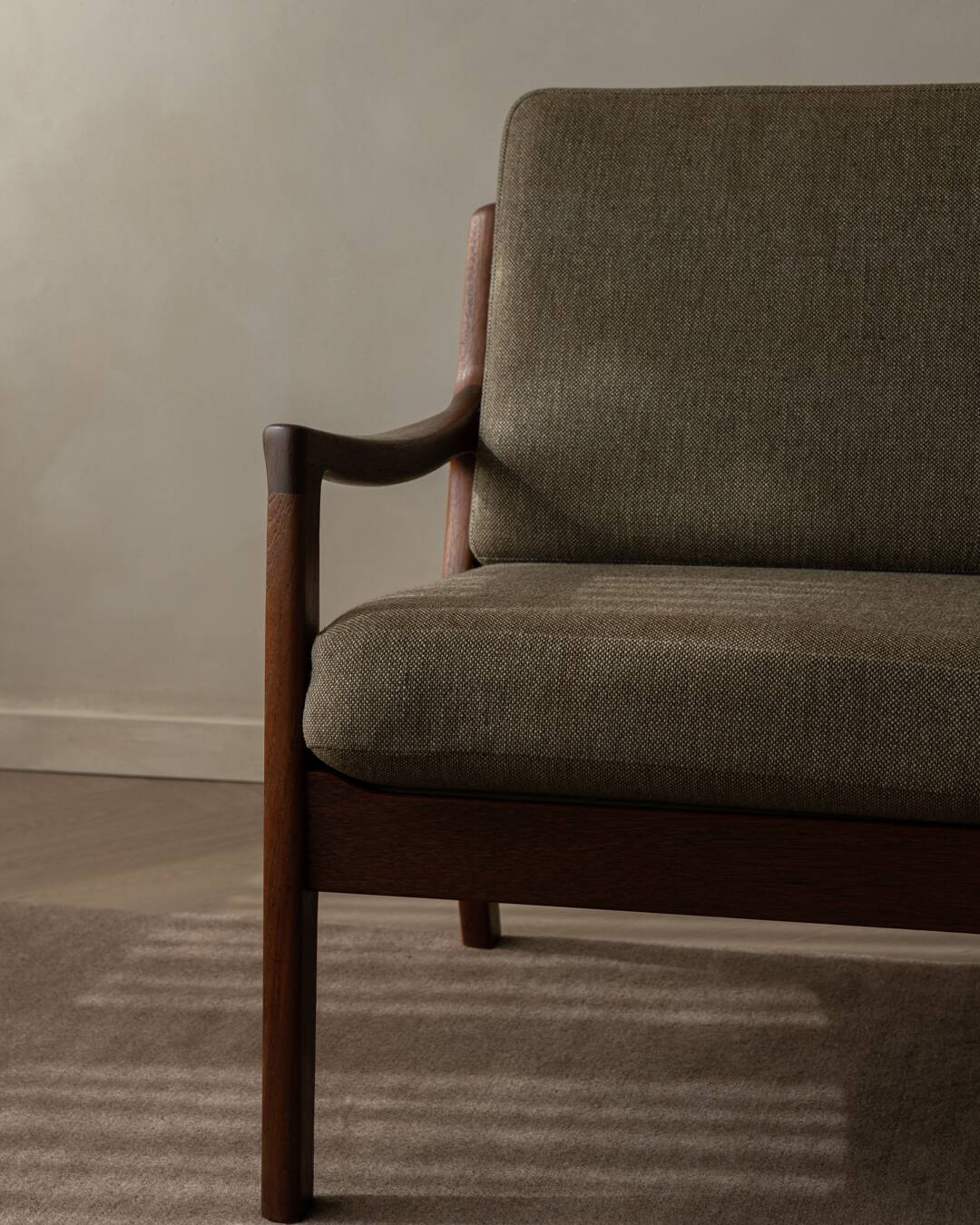 Vintage Senator Two-Seater Sofa by Ole Wanscher for Cado Danish Teak 1960s