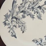 Longchamp ironstone plate, Chardon model