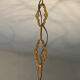 Waterfall chandelier in gilded bronze and crystal tassels
