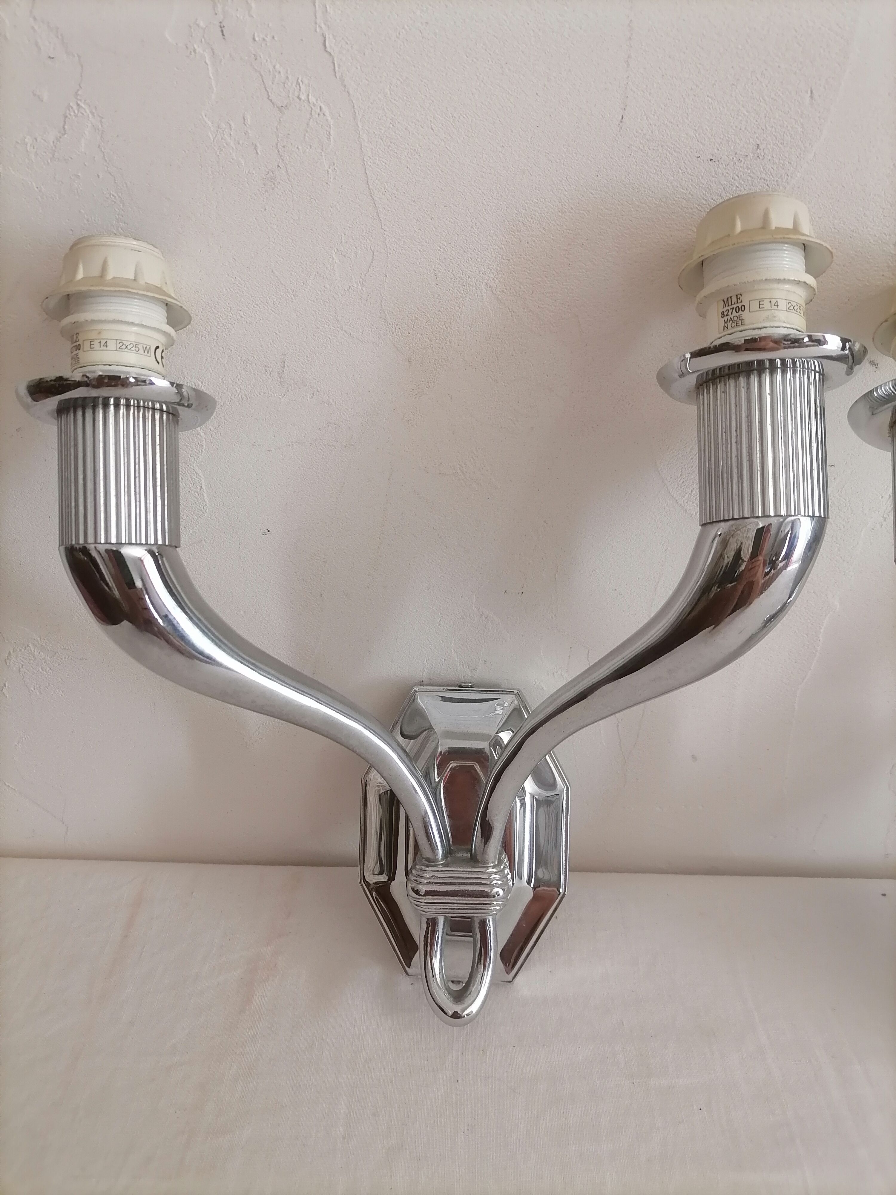 Pair of wall lamps from the 60s - 70s.