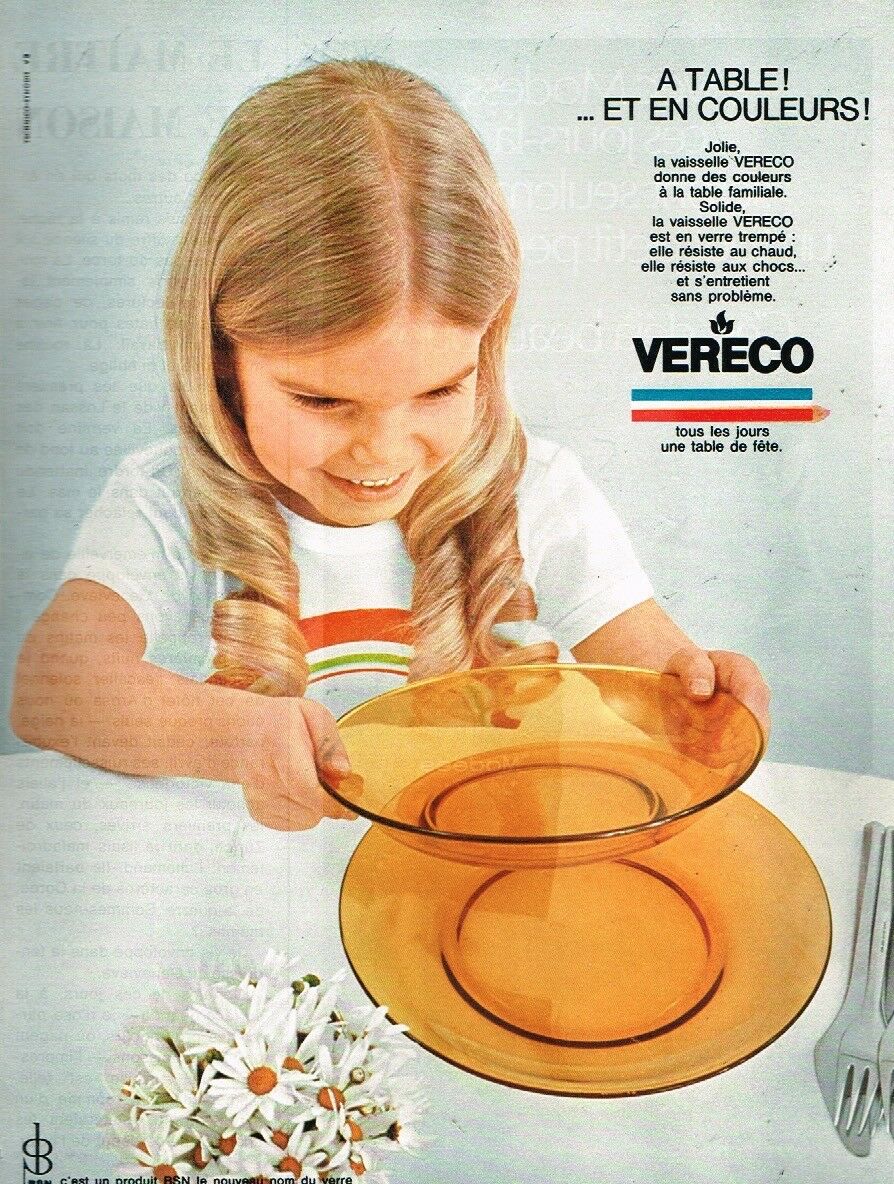 3 "vereco" plates amber