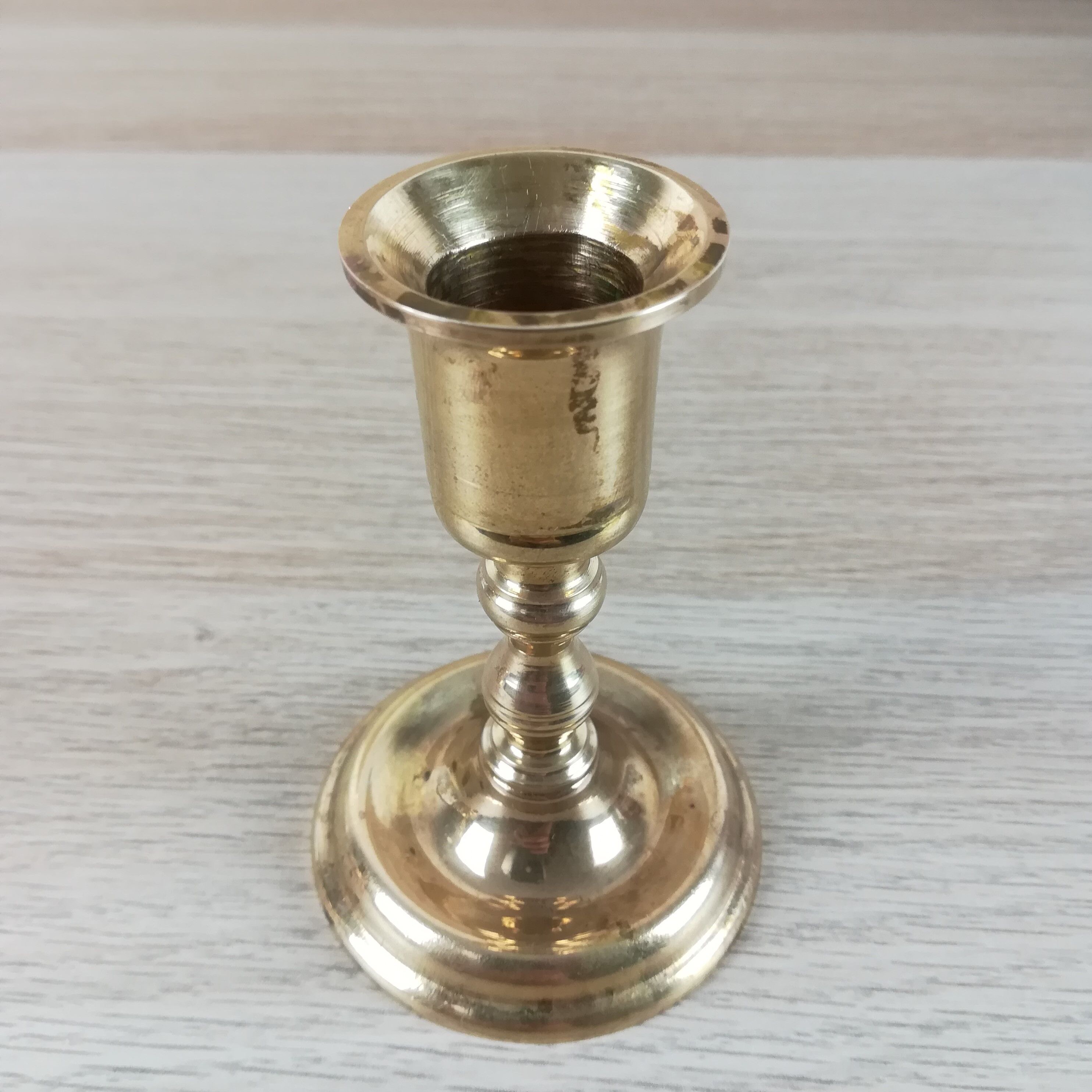 Brass candle holder h10,5cm