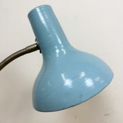 Blue Industrial Gooseneck Table Lamp, 1960s
