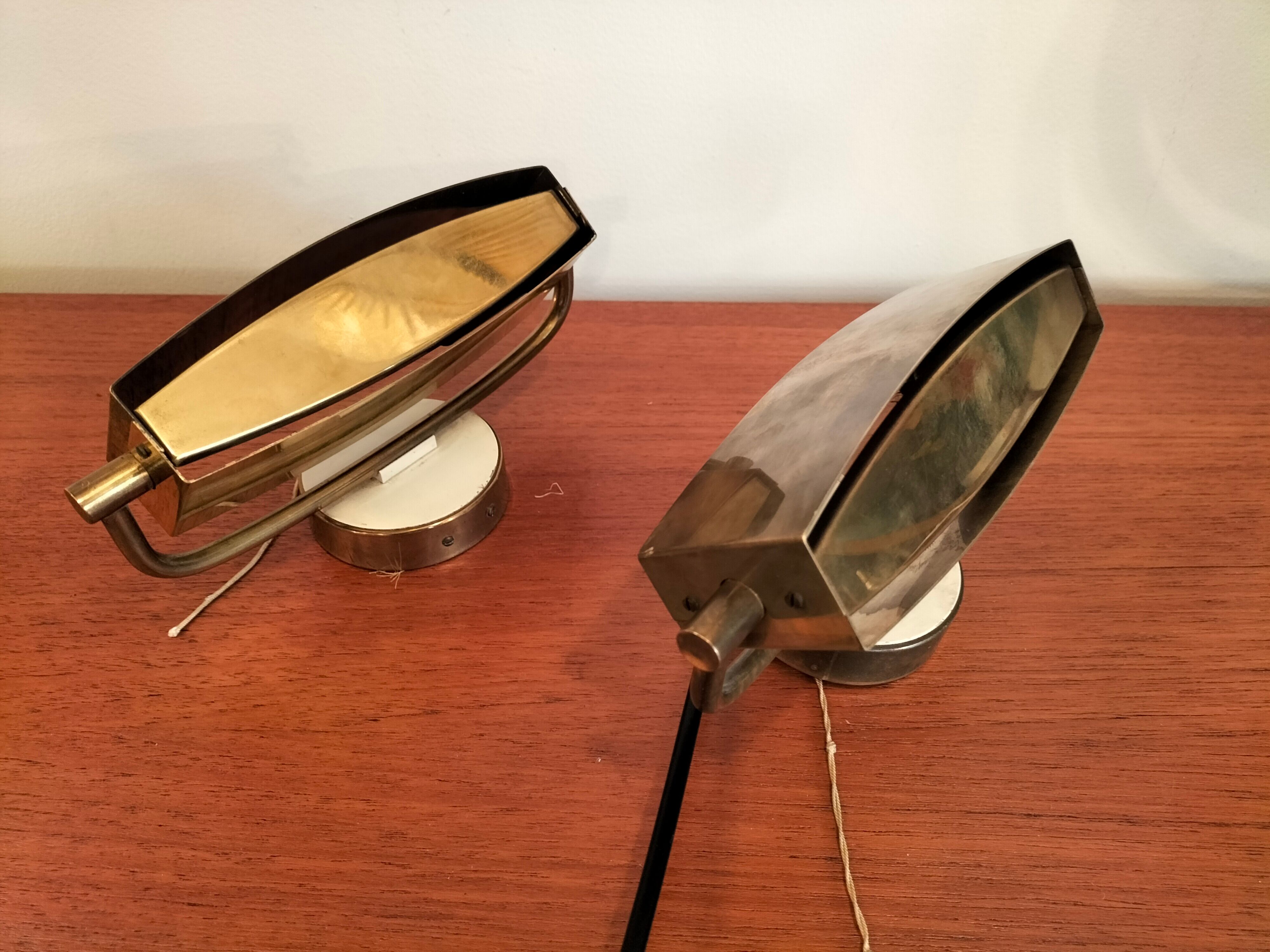 Pair wall lamps
