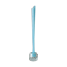 Vase soliflore en verre et opaline bleue