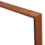 Miroir scandinave en teck, Suède, 1960, 86cm x 44cm