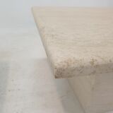 Set of 2 Italian Travertine Coffee or Side Tables, 1980s