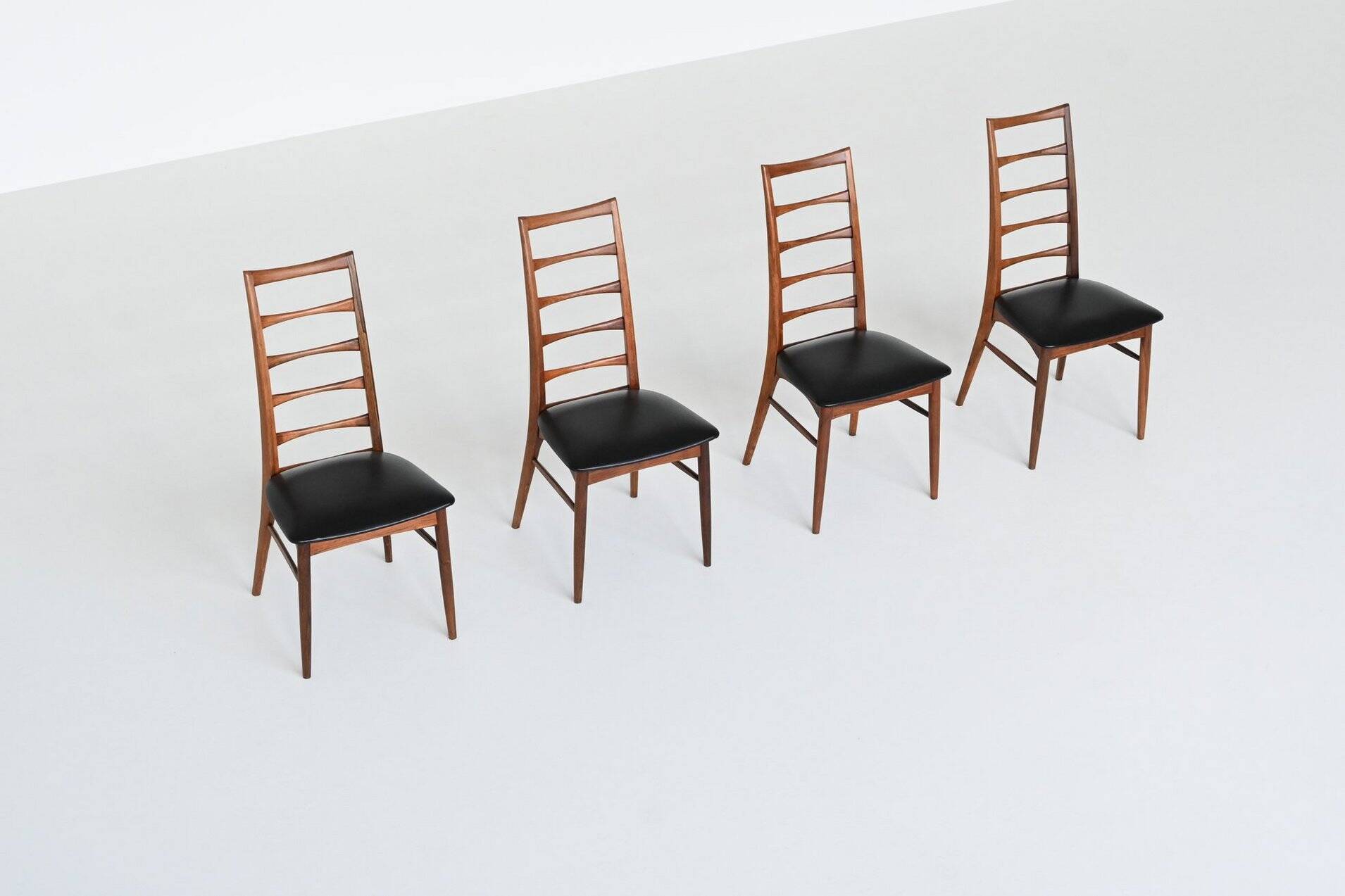 Chaises de salle à manger 'Lis' de Niels Koefoed en palissandre Koefoeds Danemark 1960