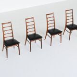 Chaises de salle à manger 'Lis' de Niels Koefoed en palissandre Koefoeds Danemark 1960