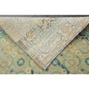 Vintage Turkish Oushak Handmade Wool Cotton Orange Runner Rug 108x294