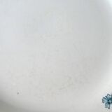 Set of 6 flat plates, Saint Amand model Suzanne, floral decoration