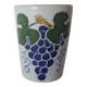 Vintage cup Fortuné Schmitter - Betschdorf salt-glazed stoneware - grape decoration