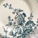 6 flat ironstone plates "Hollyhock" Gien