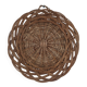Wicker tray wall decoration