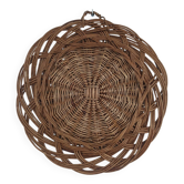 Wicker tray wall decoration