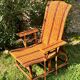 Antique rattan and wicker chaise longue, circa 1930