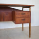 Teak desk by gunner nielsen for tibergaard, 1960