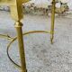 Table basse mid-century en marbre vert et laiton, 1960s