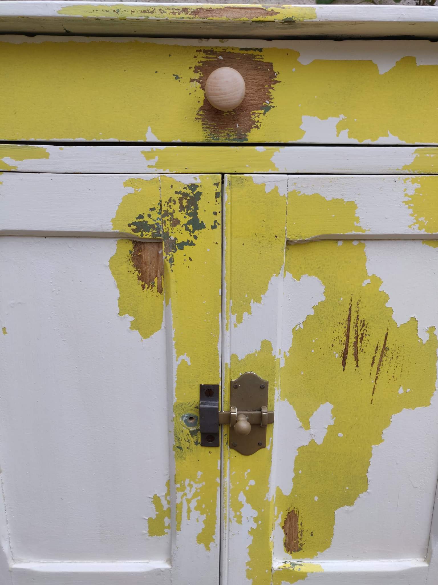 Old patinated Parisian buffet