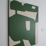 Abstract minimalist Organic green by Bodasca