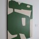 Abstract minimalist Organic green by Bodasca