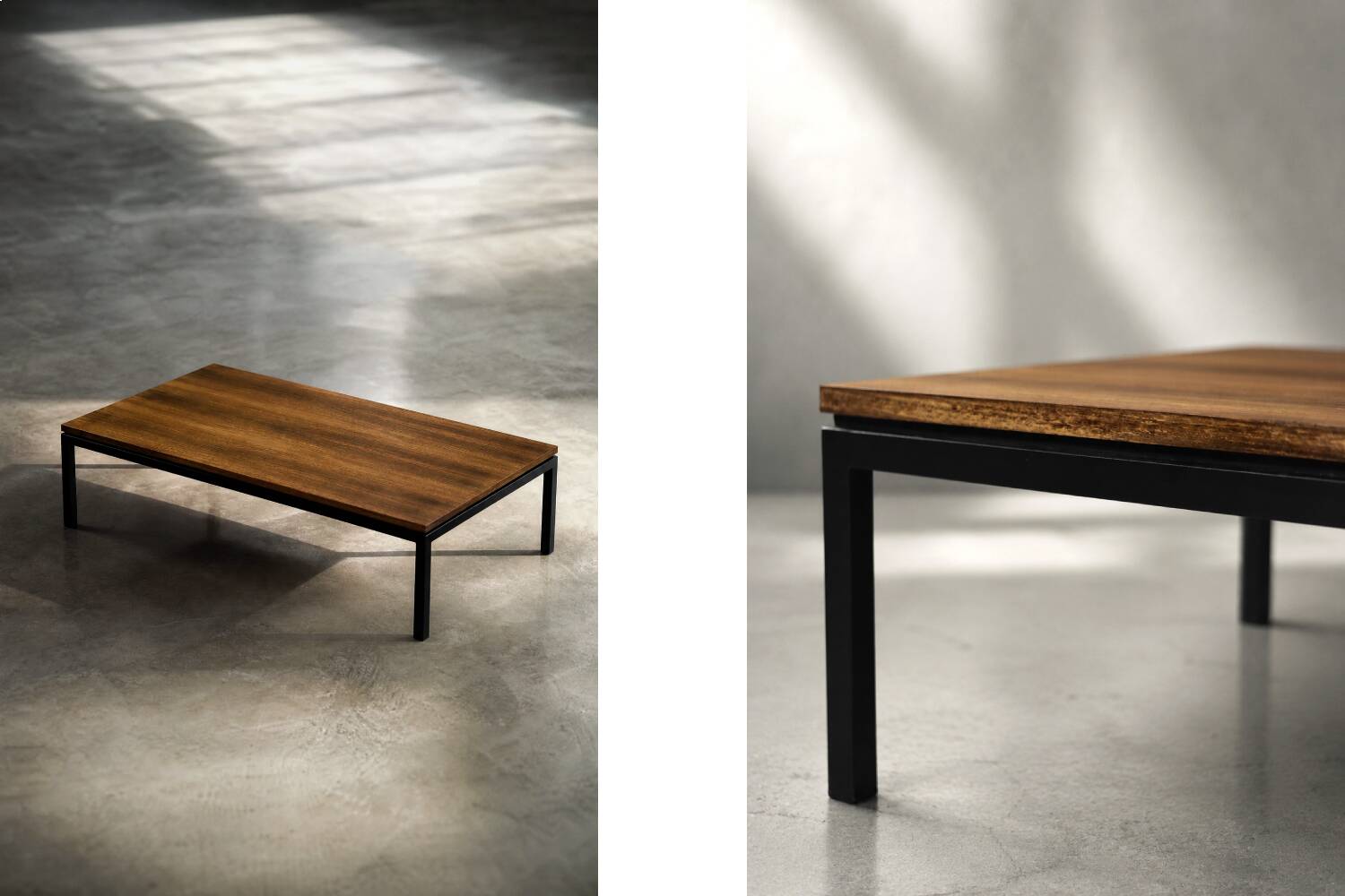 Vintage Low Mid-Century Modern Teak Coffee Table, Denmark, 1970s