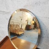 Oval beveled mirror