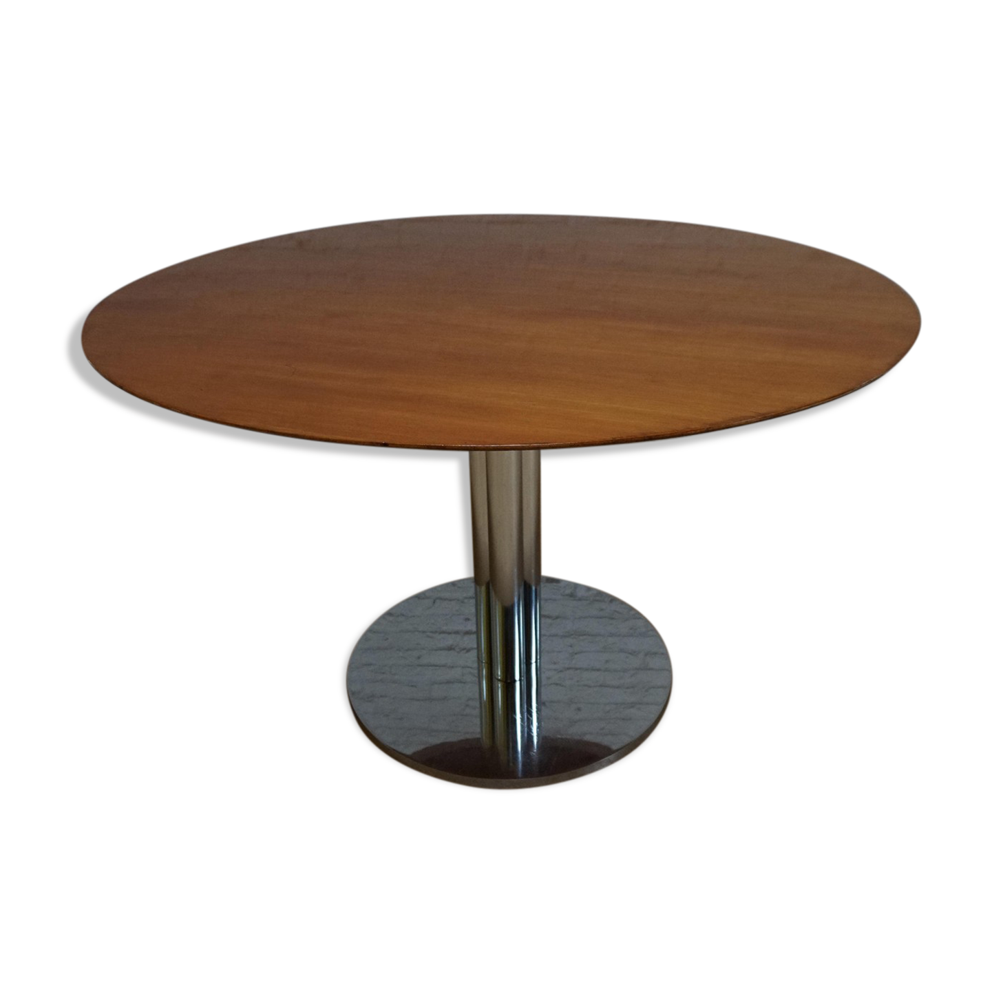 table ronde moderne du milieu du siècle par Knoll International Kiga S.p.A, années 1960