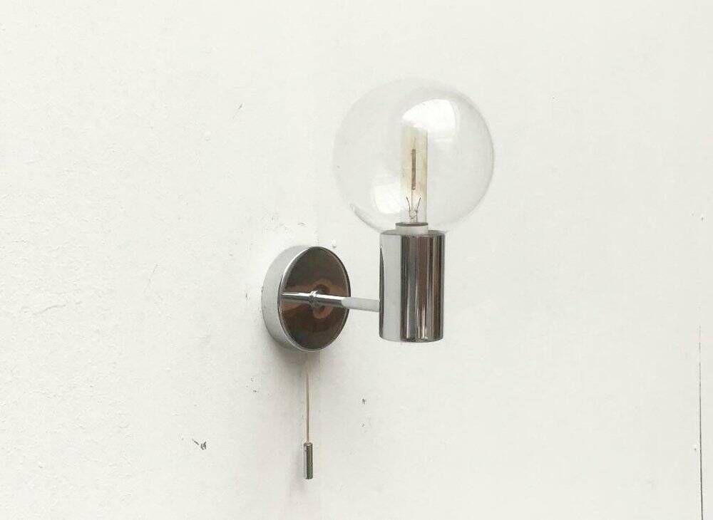 Vintage wall lamp from the space age by Motoko Ishii for Staff, 1970s.