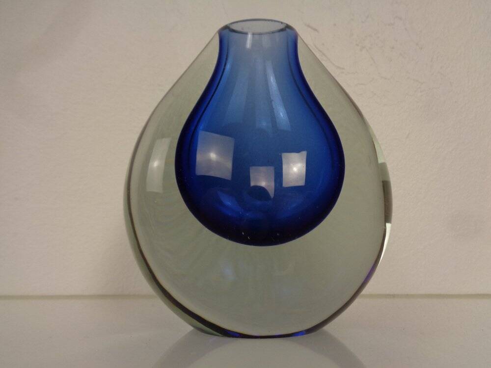 Murano Sommerso Glass Vase, Italy, 1960s