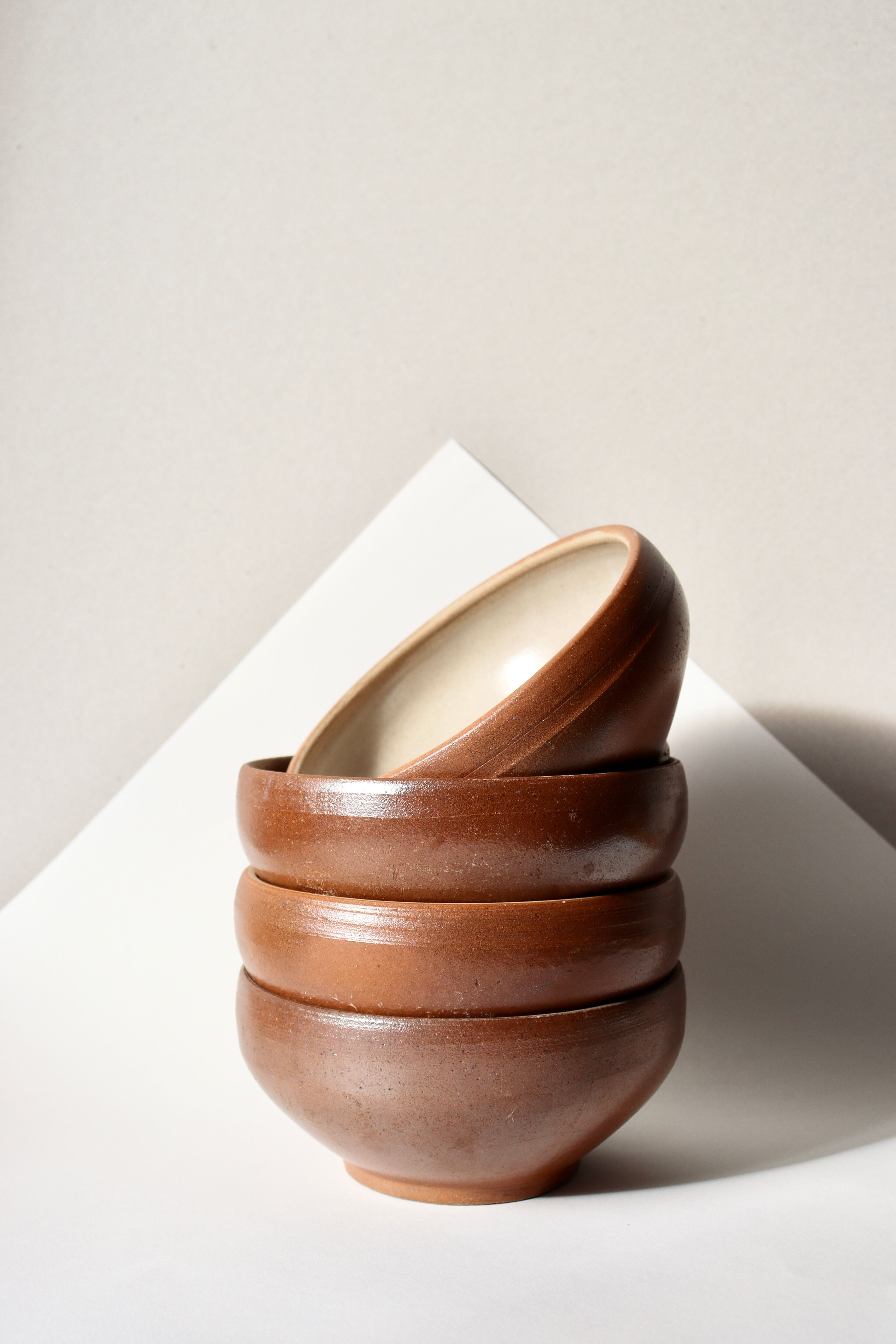 Set of sandstone bowls