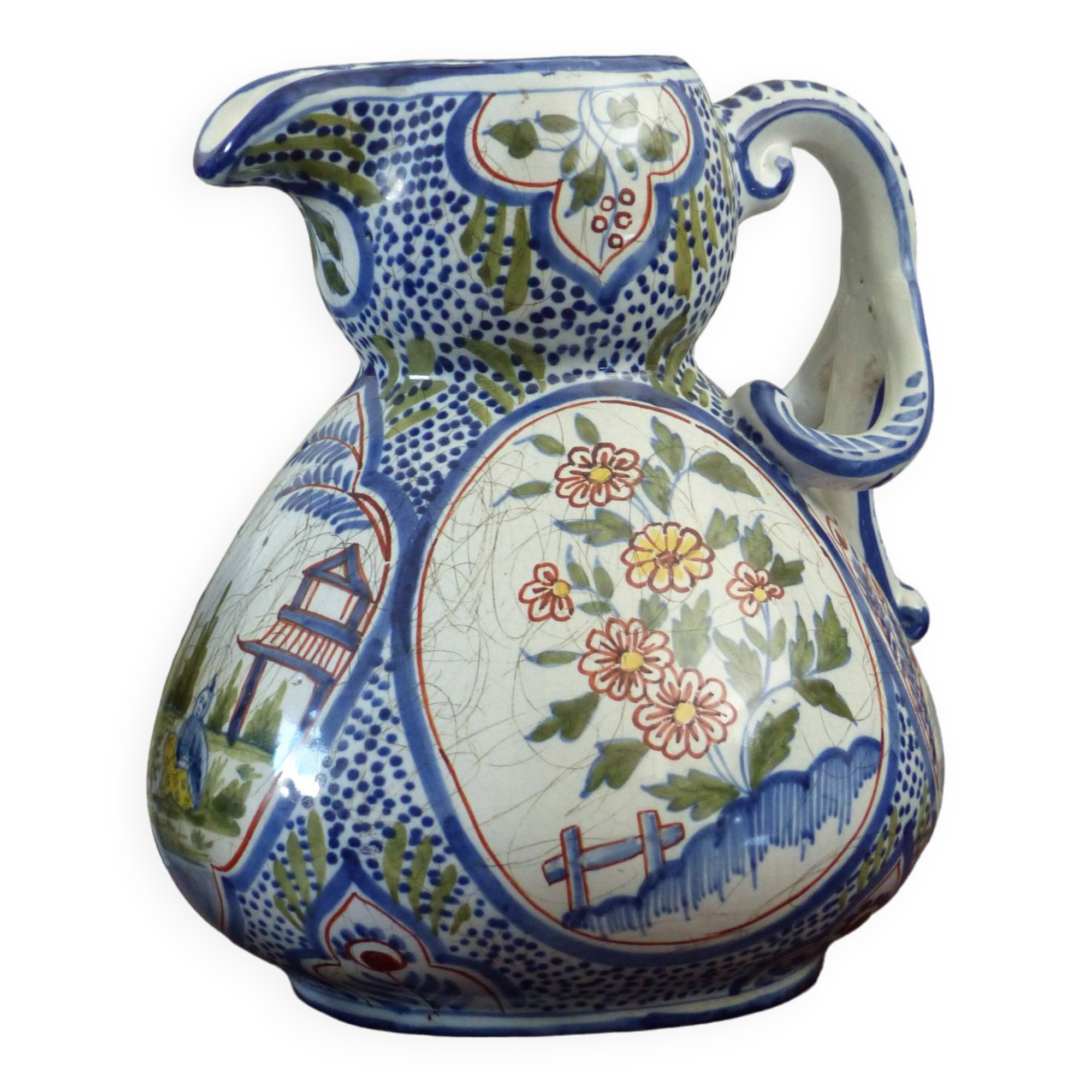 Old ceramic pitcher France.