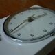 German-made earthenware wall clock 'S', vintage 1950s